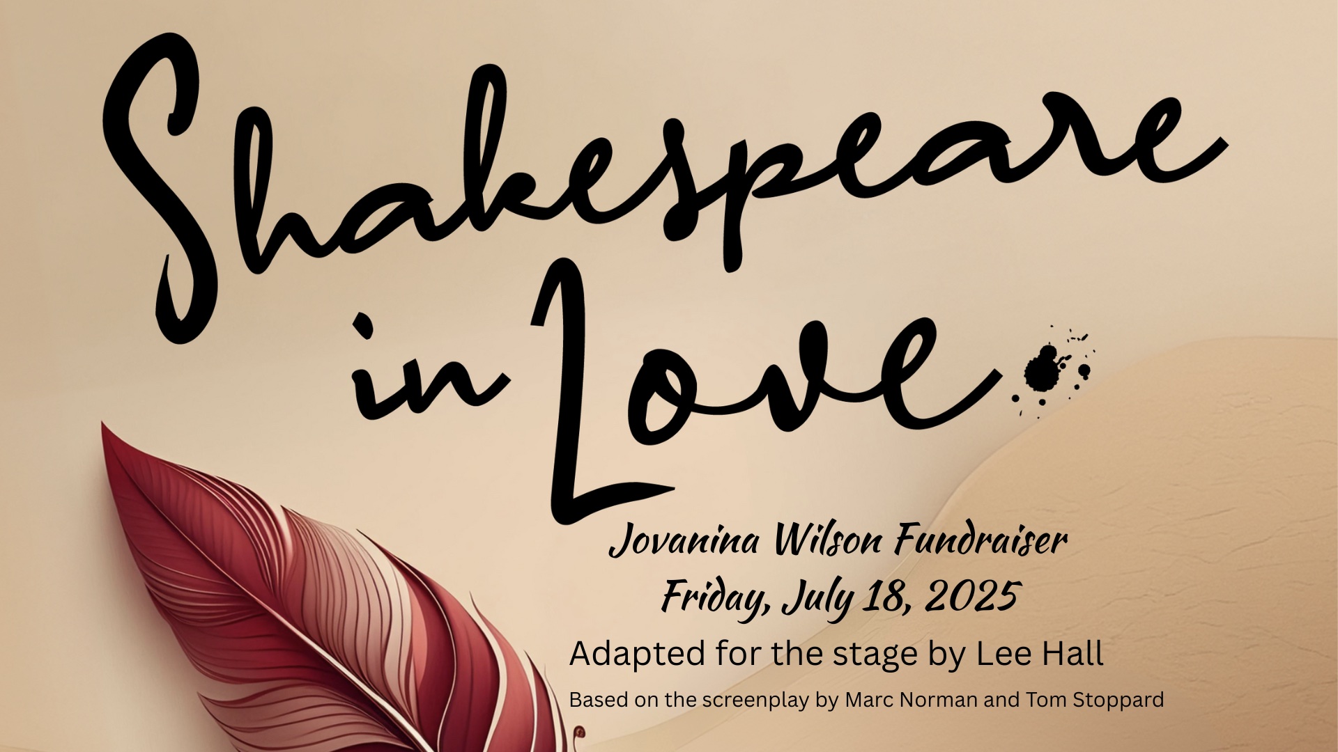 Shakespeare in Love – Jovanina Wilson Fundraiser